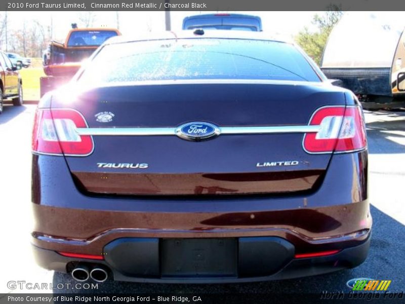 Cinnamon Red Metallic / Charcoal Black 2010 Ford Taurus Limited