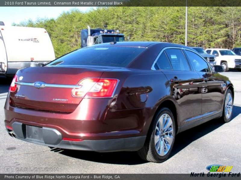 Cinnamon Red Metallic / Charcoal Black 2010 Ford Taurus Limited