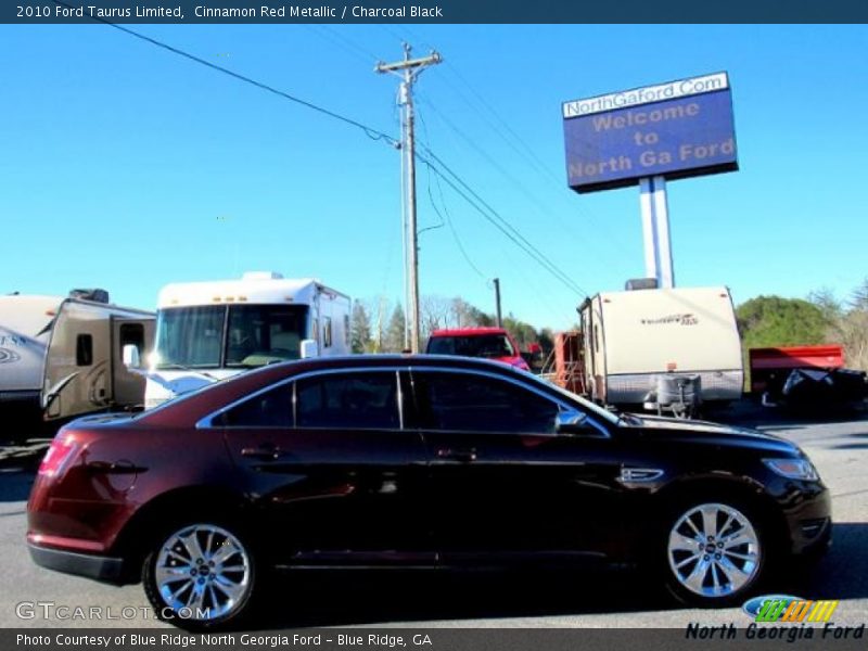 Cinnamon Red Metallic / Charcoal Black 2010 Ford Taurus Limited