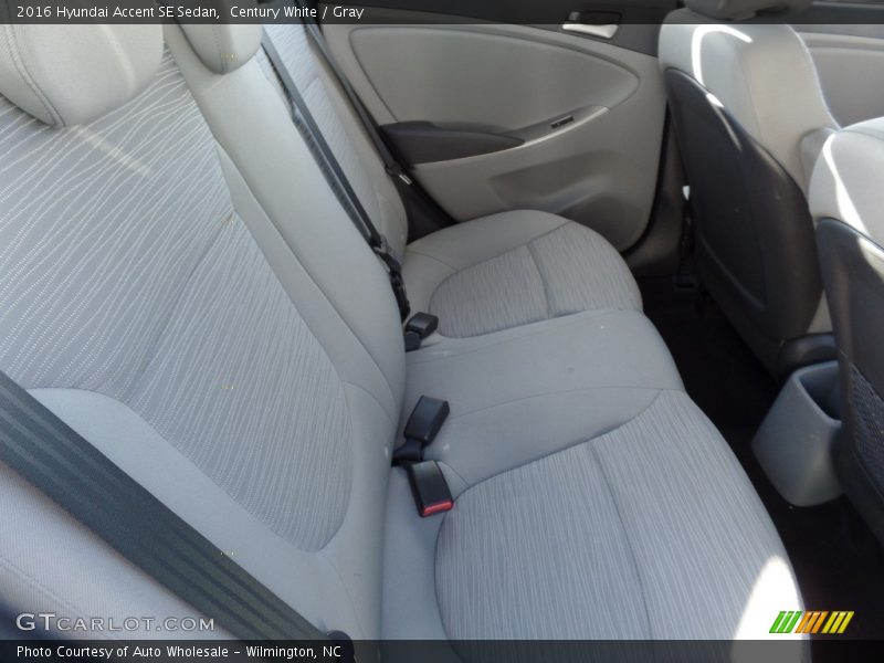 Century White / Gray 2016 Hyundai Accent SE Sedan