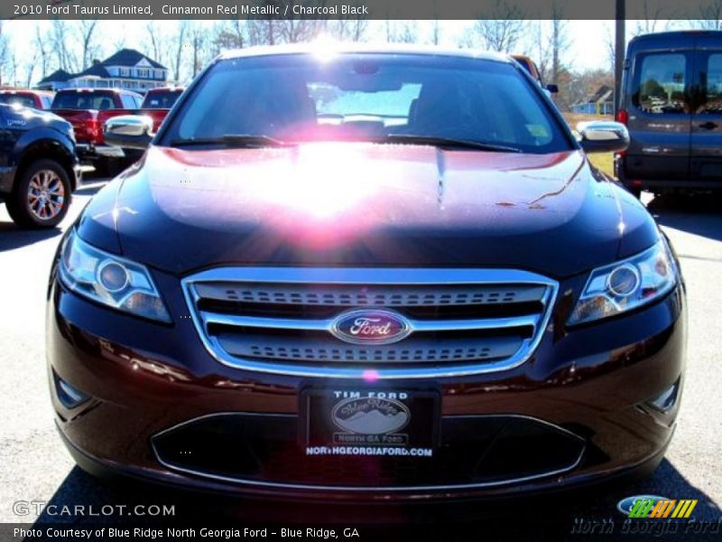 Cinnamon Red Metallic / Charcoal Black 2010 Ford Taurus Limited