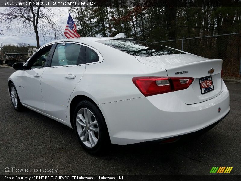 Summit White / Jet Black 2016 Chevrolet Malibu LT