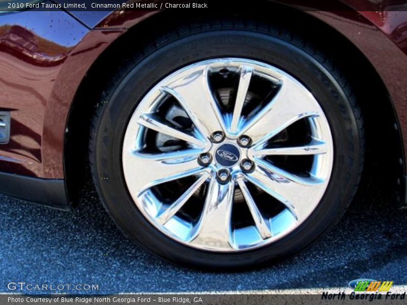 Cinnamon Red Metallic / Charcoal Black 2010 Ford Taurus Limited