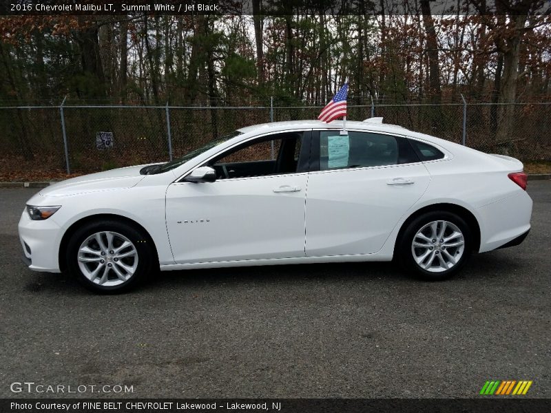 Summit White / Jet Black 2016 Chevrolet Malibu LT