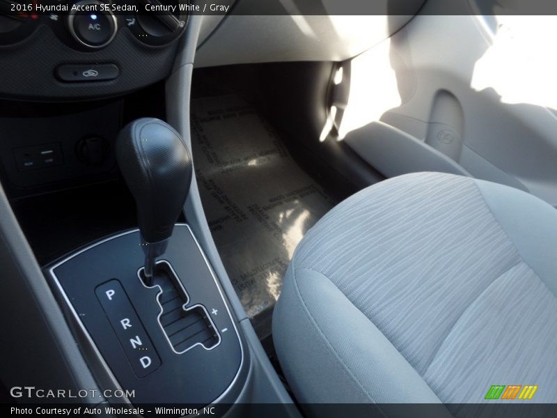 Century White / Gray 2016 Hyundai Accent SE Sedan