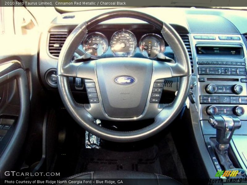 Cinnamon Red Metallic / Charcoal Black 2010 Ford Taurus Limited