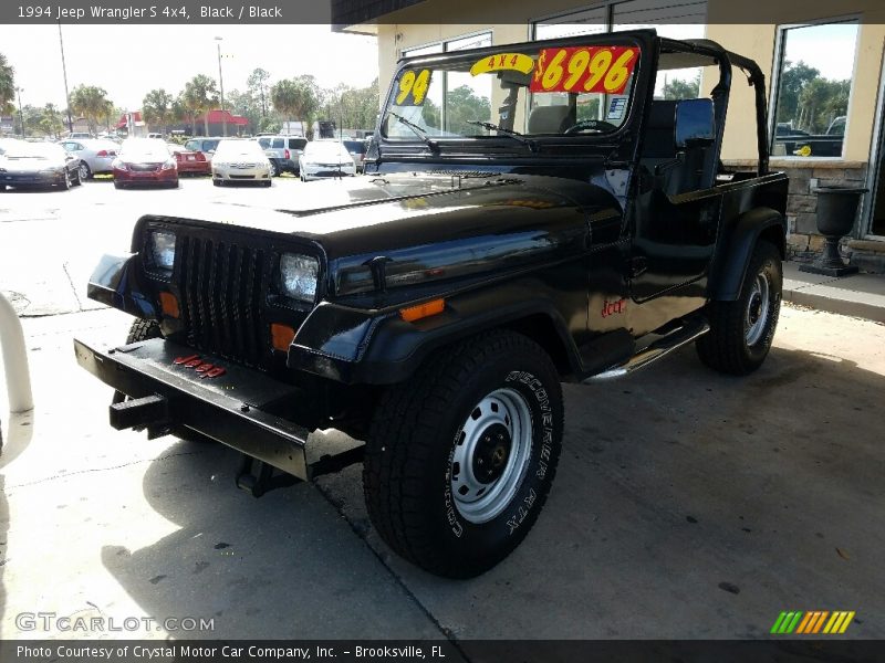 Black / Black 1994 Jeep Wrangler S 4x4