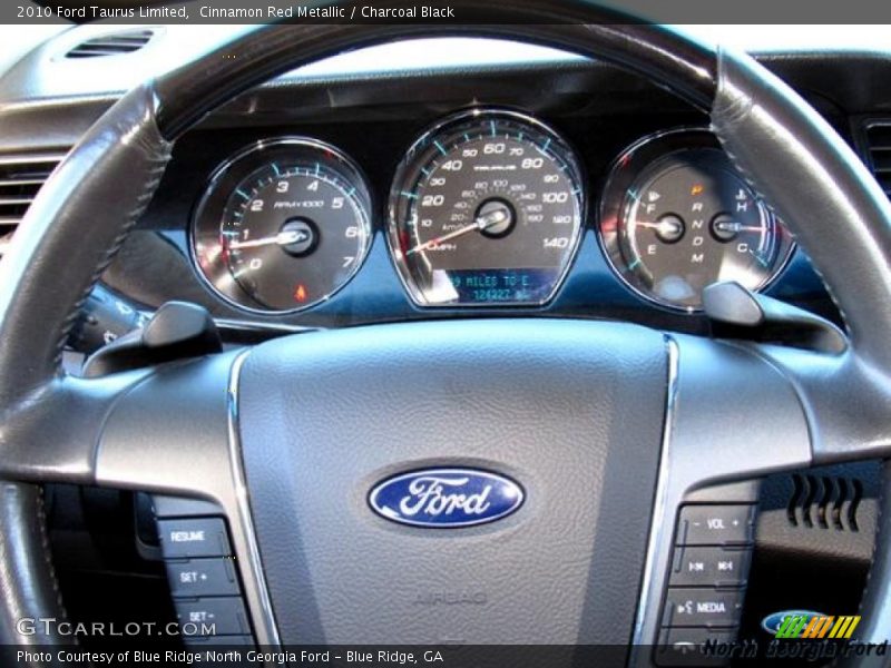 Cinnamon Red Metallic / Charcoal Black 2010 Ford Taurus Limited
