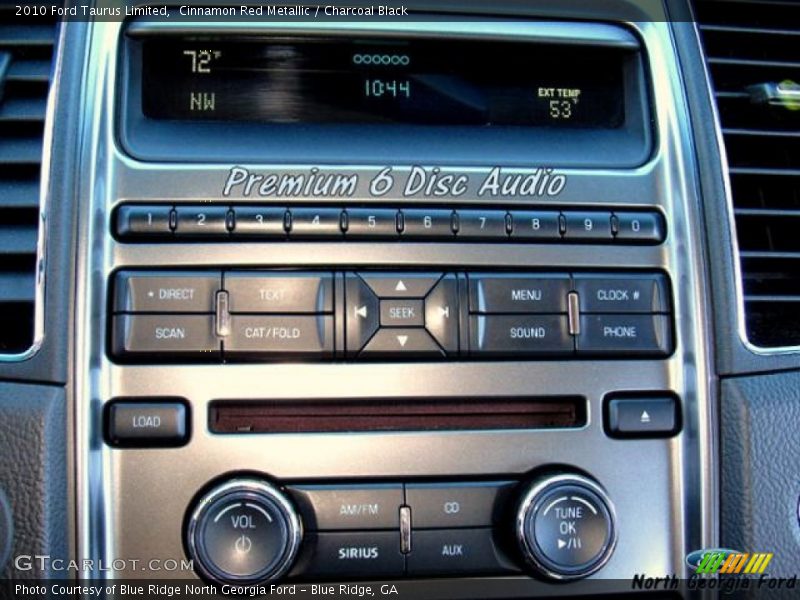 Cinnamon Red Metallic / Charcoal Black 2010 Ford Taurus Limited
