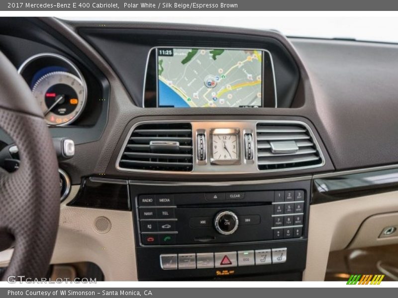 Polar White / Silk Beige/Espresso Brown 2017 Mercedes-Benz E 400 Cabriolet