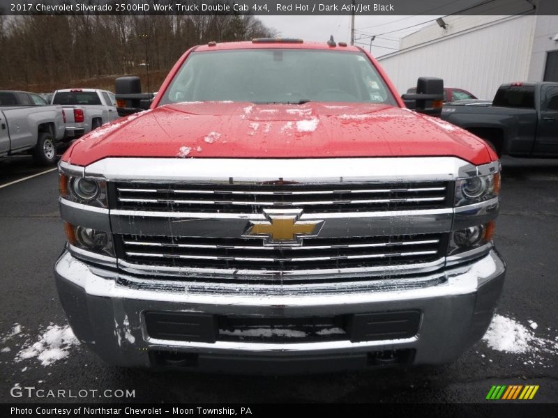 Red Hot / Dark Ash/Jet Black 2017 Chevrolet Silverado 2500HD Work Truck Double Cab 4x4