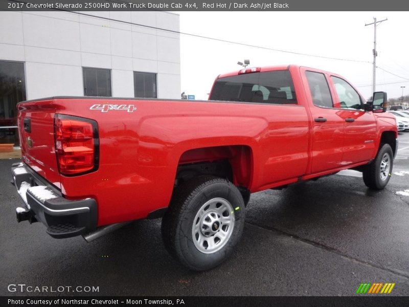 Red Hot / Dark Ash/Jet Black 2017 Chevrolet Silverado 2500HD Work Truck Double Cab 4x4