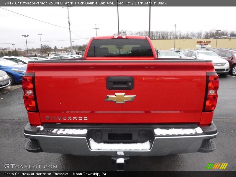 Red Hot / Dark Ash/Jet Black 2017 Chevrolet Silverado 2500HD Work Truck Double Cab 4x4