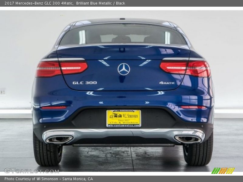 Brilliant Blue Metallic / Black 2017 Mercedes-Benz GLC 300 4Matic