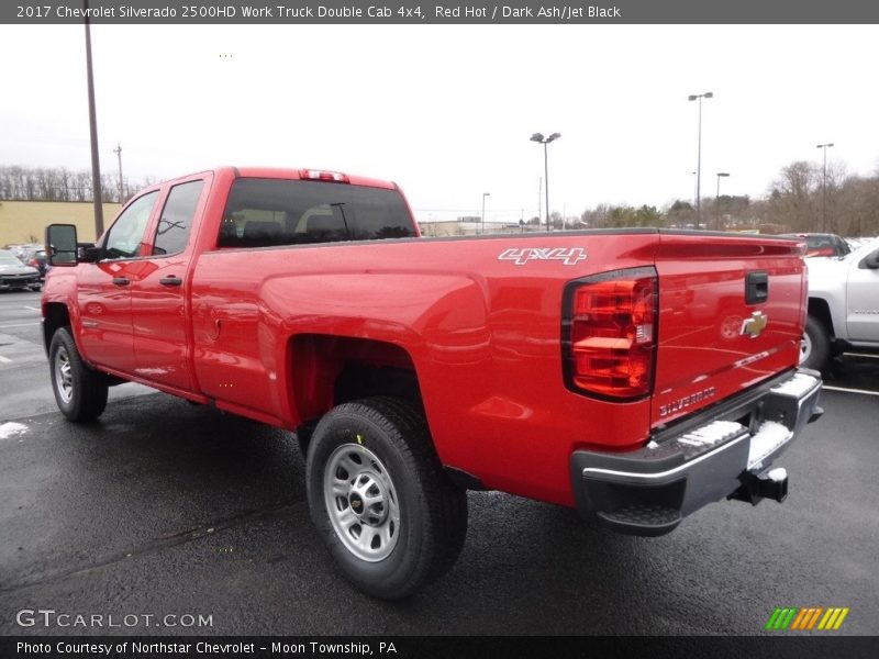 Red Hot / Dark Ash/Jet Black 2017 Chevrolet Silverado 2500HD Work Truck Double Cab 4x4