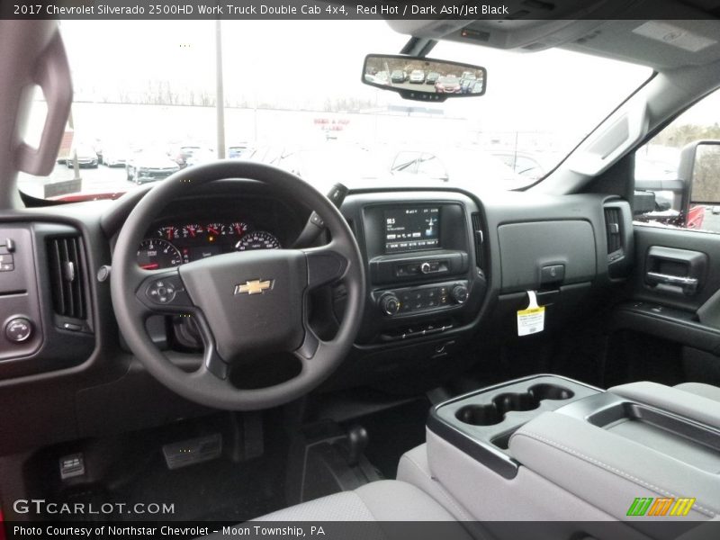Red Hot / Dark Ash/Jet Black 2017 Chevrolet Silverado 2500HD Work Truck Double Cab 4x4
