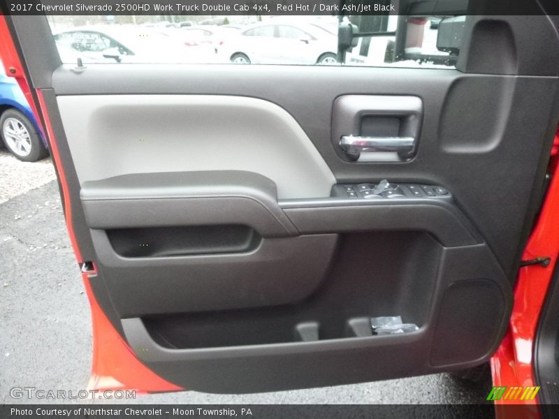 Red Hot / Dark Ash/Jet Black 2017 Chevrolet Silverado 2500HD Work Truck Double Cab 4x4