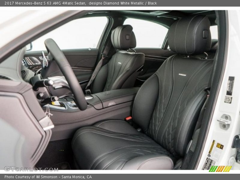 designo Diamond White Metallic / Black 2017 Mercedes-Benz S 63 AMG 4Matic Sedan