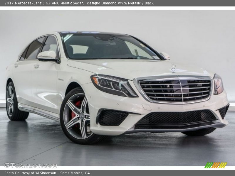 designo Diamond White Metallic / Black 2017 Mercedes-Benz S 63 AMG 4Matic Sedan