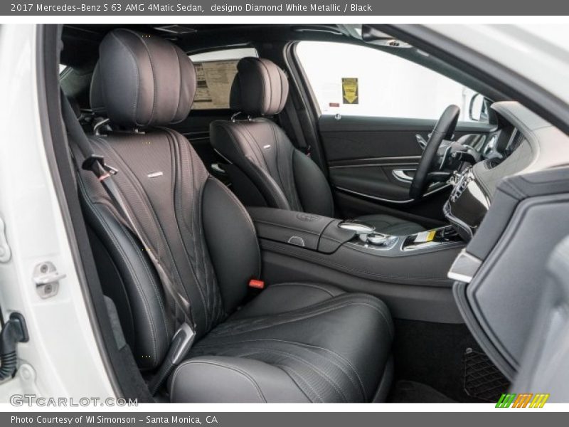 designo Diamond White Metallic / Black 2017 Mercedes-Benz S 63 AMG 4Matic Sedan