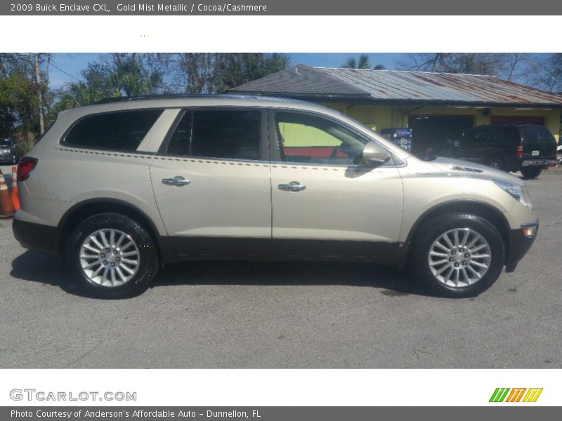 Gold Mist Metallic / Cocoa/Cashmere 2009 Buick Enclave CXL