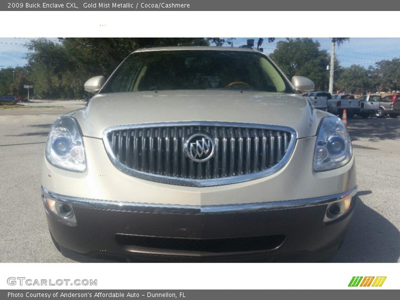 Gold Mist Metallic / Cocoa/Cashmere 2009 Buick Enclave CXL