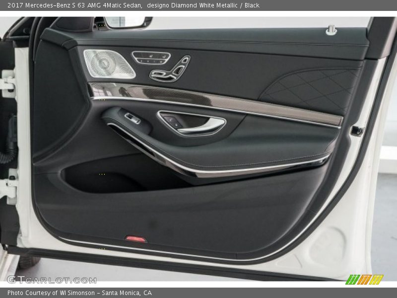 designo Diamond White Metallic / Black 2017 Mercedes-Benz S 63 AMG 4Matic Sedan