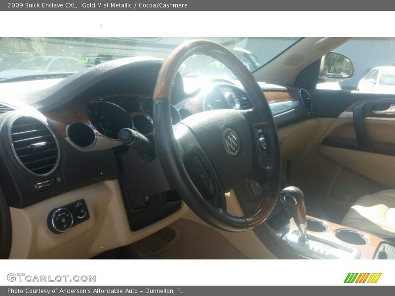 Gold Mist Metallic / Cocoa/Cashmere 2009 Buick Enclave CXL