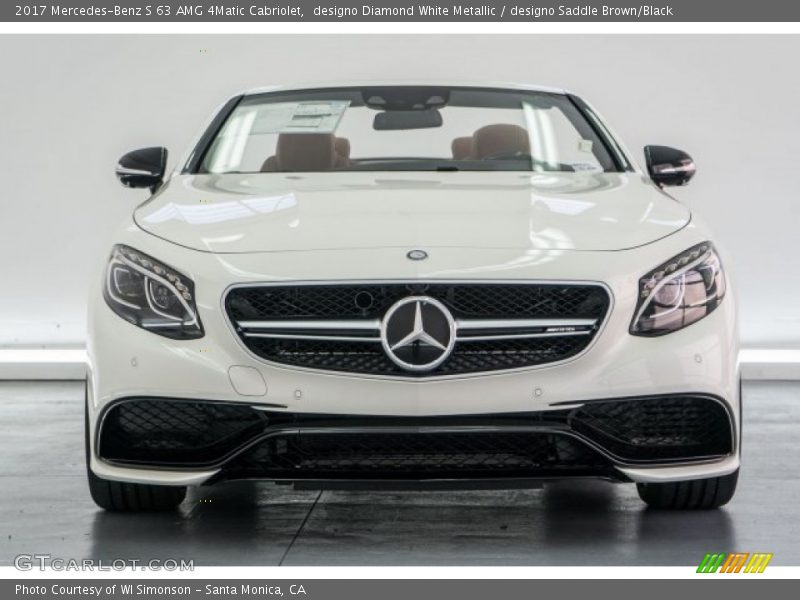 designo Diamond White Metallic / designo Saddle Brown/Black 2017 Mercedes-Benz S 63 AMG 4Matic Cabriolet