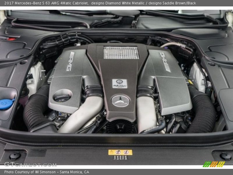  2017 S 63 AMG 4Matic Cabriolet Engine - 5.5 Liter AMG biturbo DOHC 32-Valve VVT V8