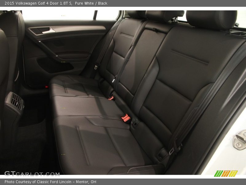Pure White / Black 2015 Volkswagen Golf 4 Door 1.8T S