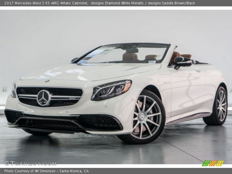 designo Diamond White Metallic / designo Saddle Brown/Black 2017 Mercedes-Benz S 63 AMG 4Matic Cabriolet