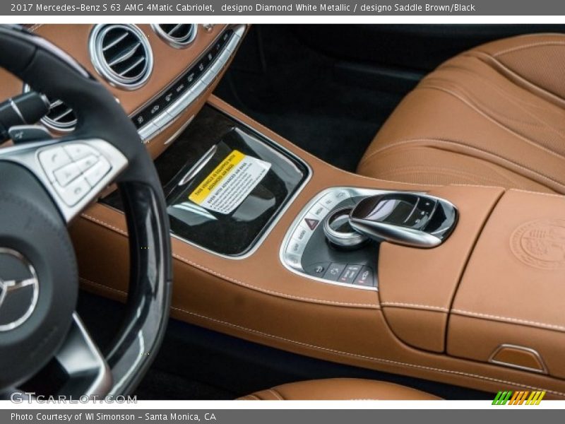 designo Diamond White Metallic / designo Saddle Brown/Black 2017 Mercedes-Benz S 63 AMG 4Matic Cabriolet