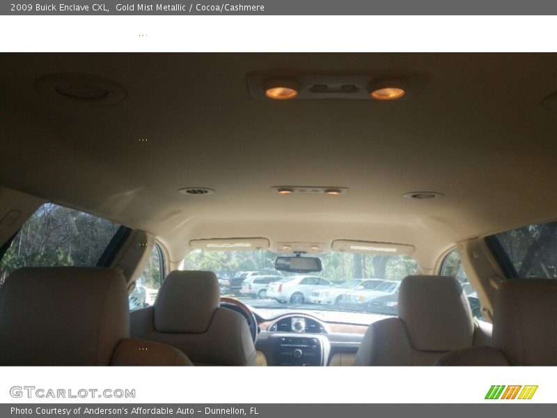 Gold Mist Metallic / Cocoa/Cashmere 2009 Buick Enclave CXL