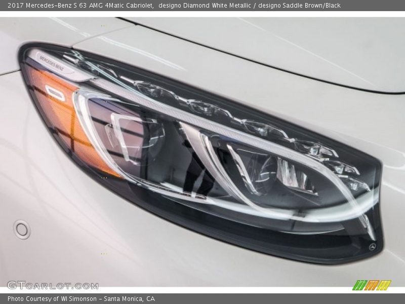 designo Diamond White Metallic / designo Saddle Brown/Black 2017 Mercedes-Benz S 63 AMG 4Matic Cabriolet