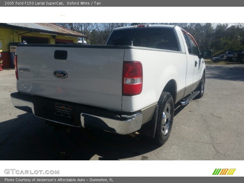 Oxford White / Tan 2005 Ford F150 Lariat SuperCab