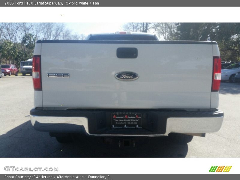 Oxford White / Tan 2005 Ford F150 Lariat SuperCab