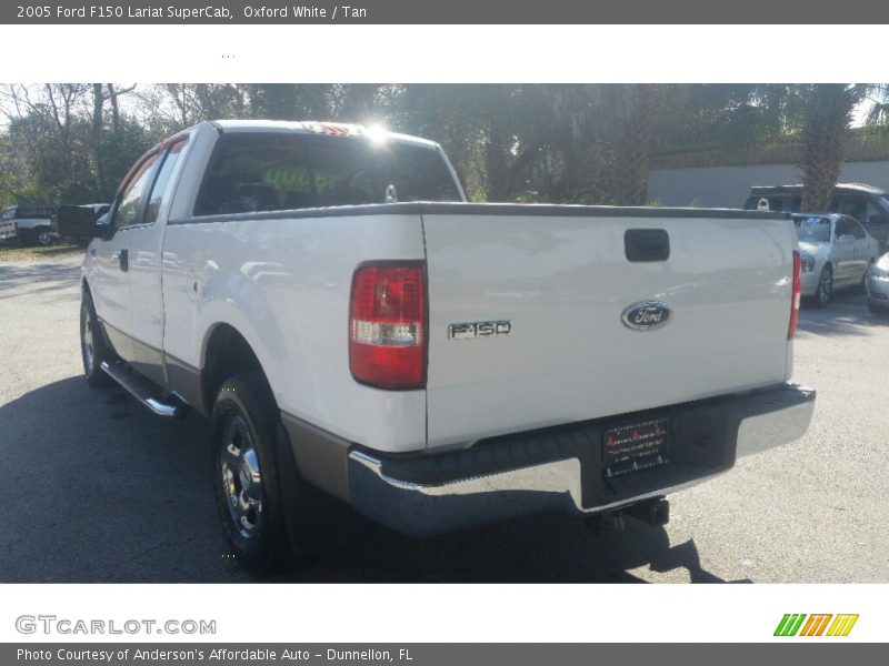 Oxford White / Tan 2005 Ford F150 Lariat SuperCab
