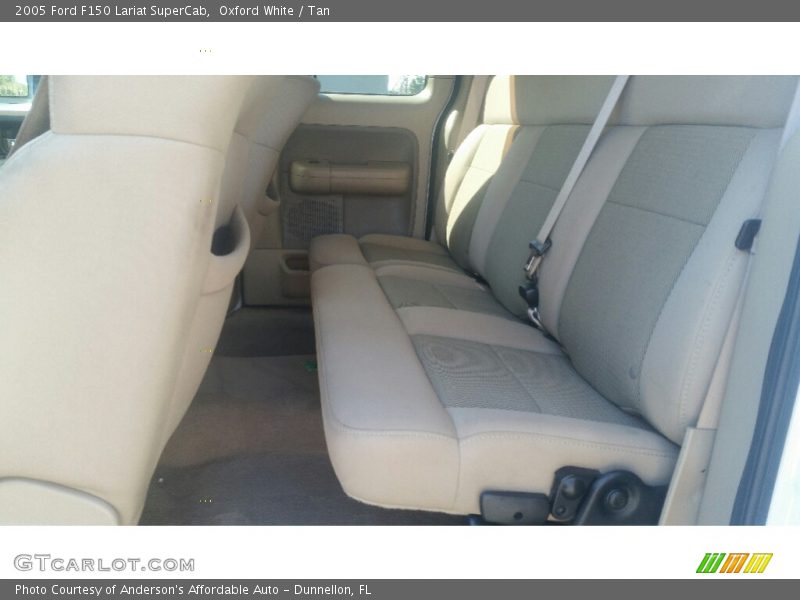 Oxford White / Tan 2005 Ford F150 Lariat SuperCab