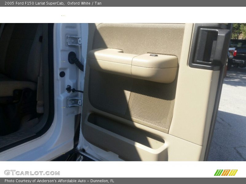 Oxford White / Tan 2005 Ford F150 Lariat SuperCab