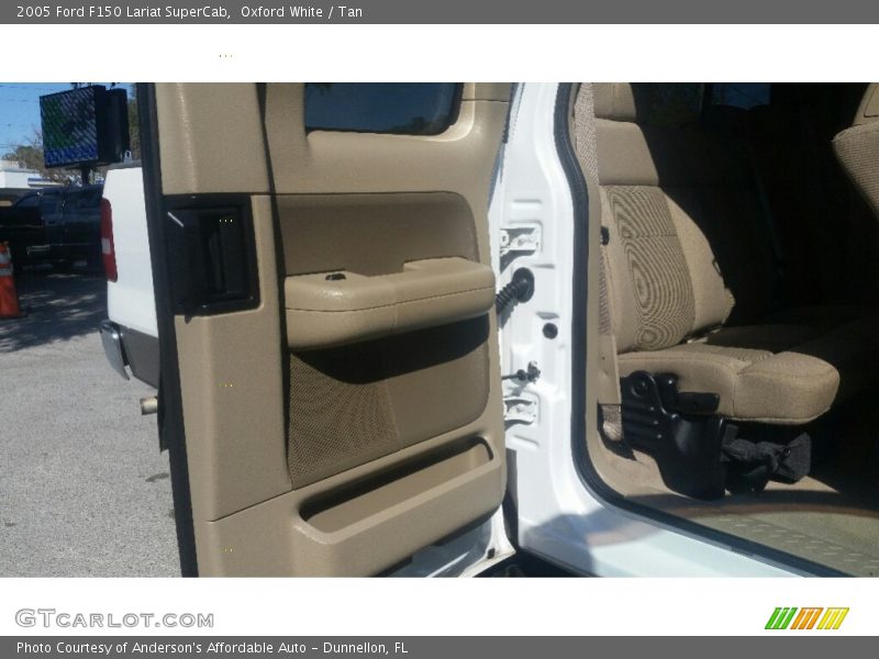 Oxford White / Tan 2005 Ford F150 Lariat SuperCab
