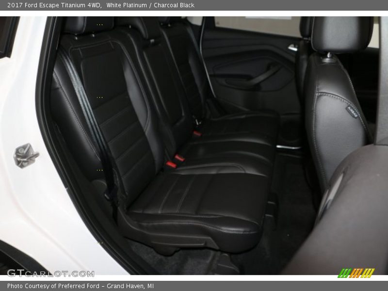 White Platinum / Charcoal Black 2017 Ford Escape Titanium 4WD