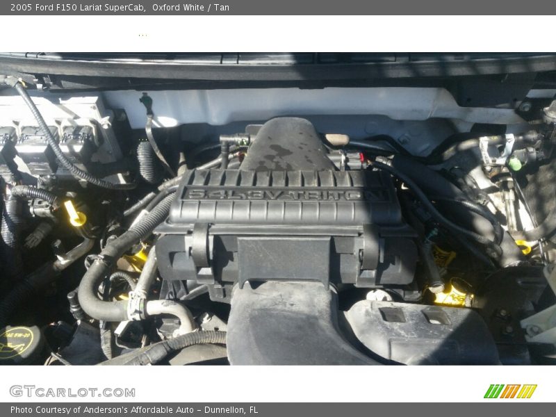 Oxford White / Tan 2005 Ford F150 Lariat SuperCab