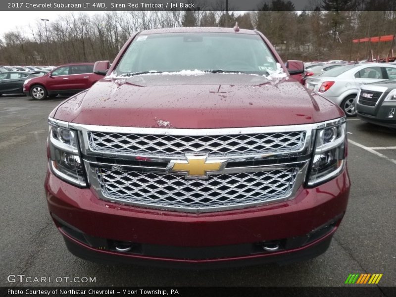 Siren Red Tintcoat / Jet Black 2017 Chevrolet Suburban LT 4WD