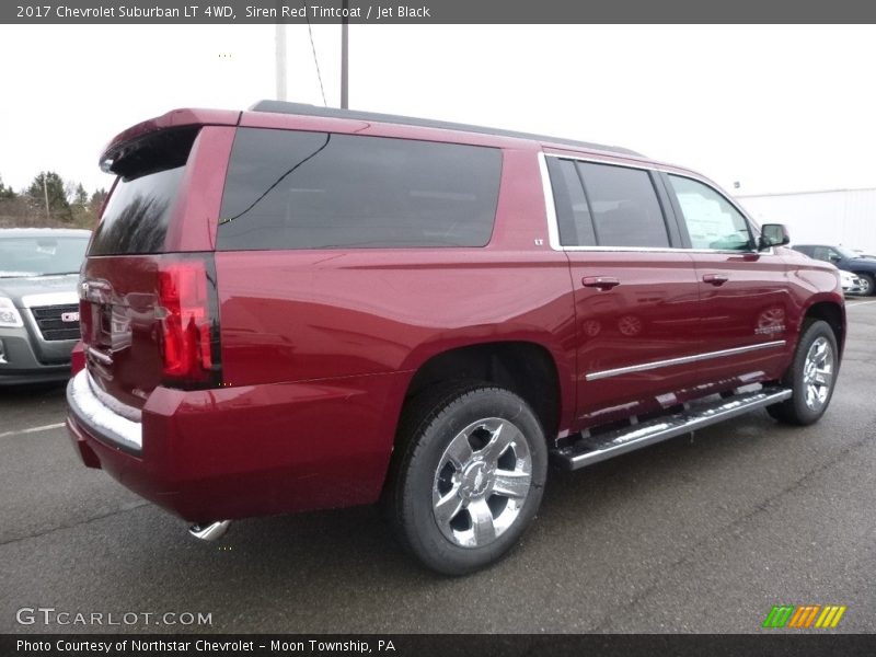 Siren Red Tintcoat / Jet Black 2017 Chevrolet Suburban LT 4WD