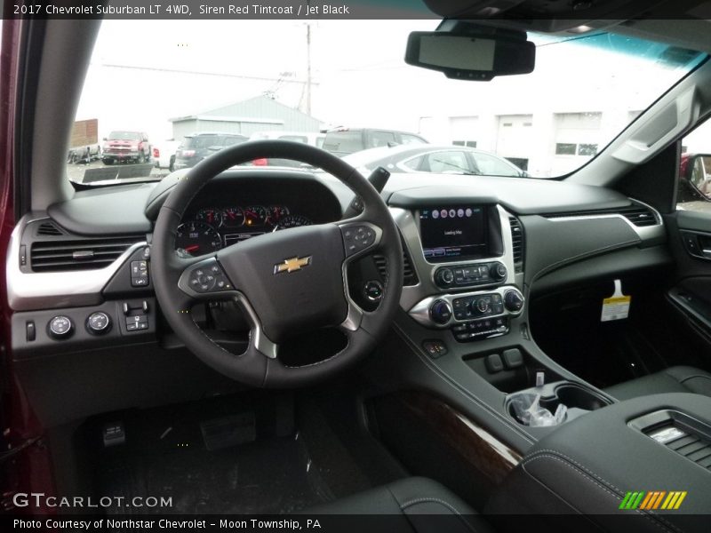 Siren Red Tintcoat / Jet Black 2017 Chevrolet Suburban LT 4WD