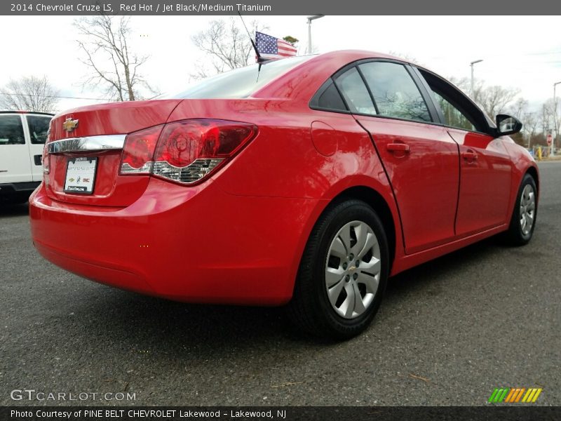Red Hot / Jet Black/Medium Titanium 2014 Chevrolet Cruze LS