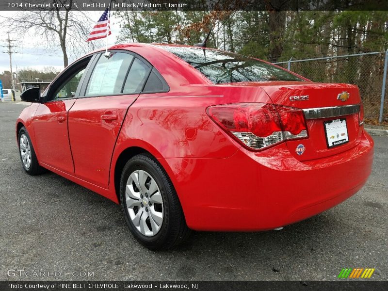 Red Hot / Jet Black/Medium Titanium 2014 Chevrolet Cruze LS