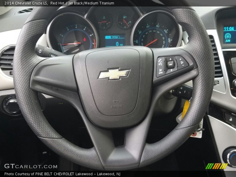 Red Hot / Jet Black/Medium Titanium 2014 Chevrolet Cruze LS