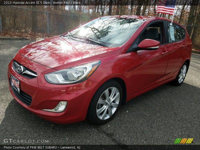 Boston Red / Black 2013 Hyundai Accent SE 5 Door